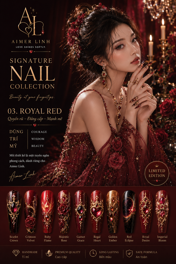 Royal Red Dynasty Press-On Nails