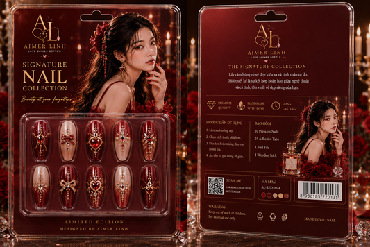 Royal Red Dynasty Press-On Nails