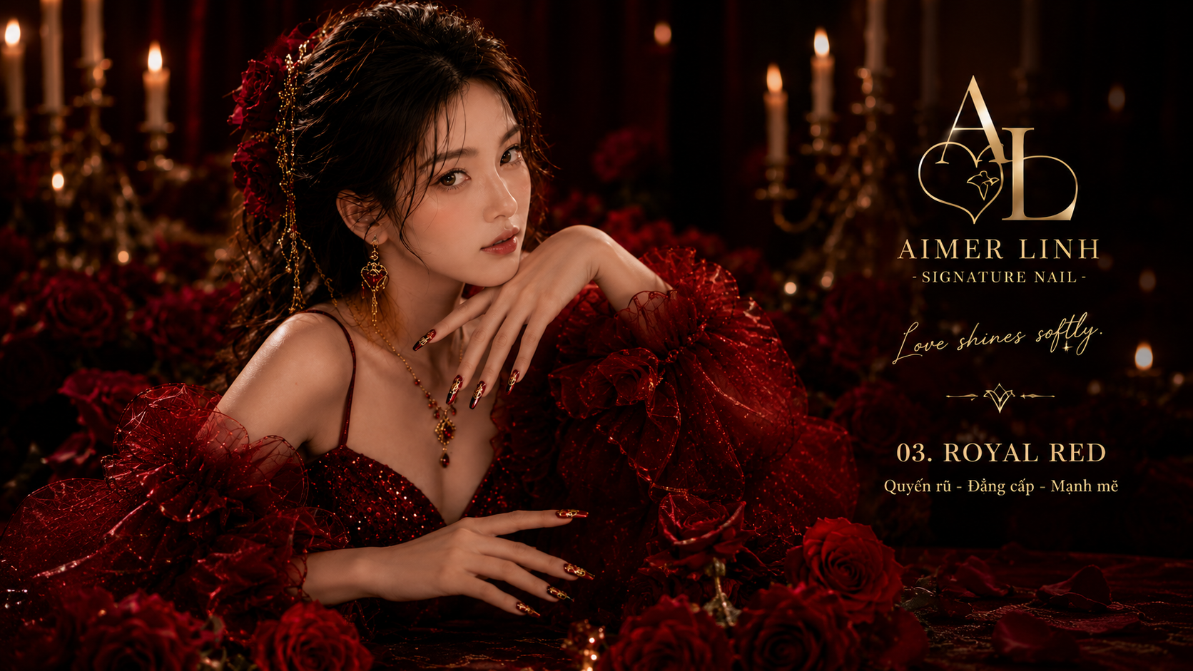 Royal Red Dynasty Press-On Nails